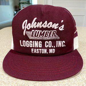 Vintage Johnson's Lumber Logging Co, Inc. (MD) Trucker Hat
